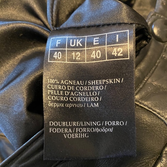 Woman Black Leather Pant - Picture 5 of 5